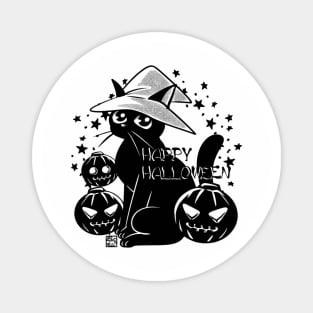 Black Cat Of Halloween Magnet